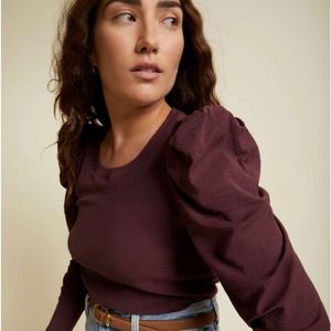 Nation LTD Romy Modest Tee - Garnet